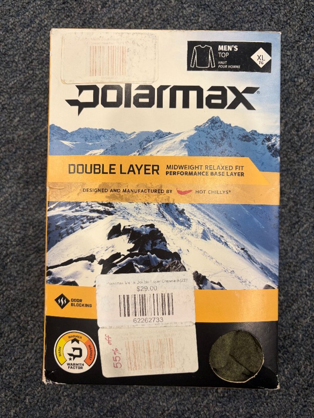 Polarmax Mens Double-Layer Crewneck